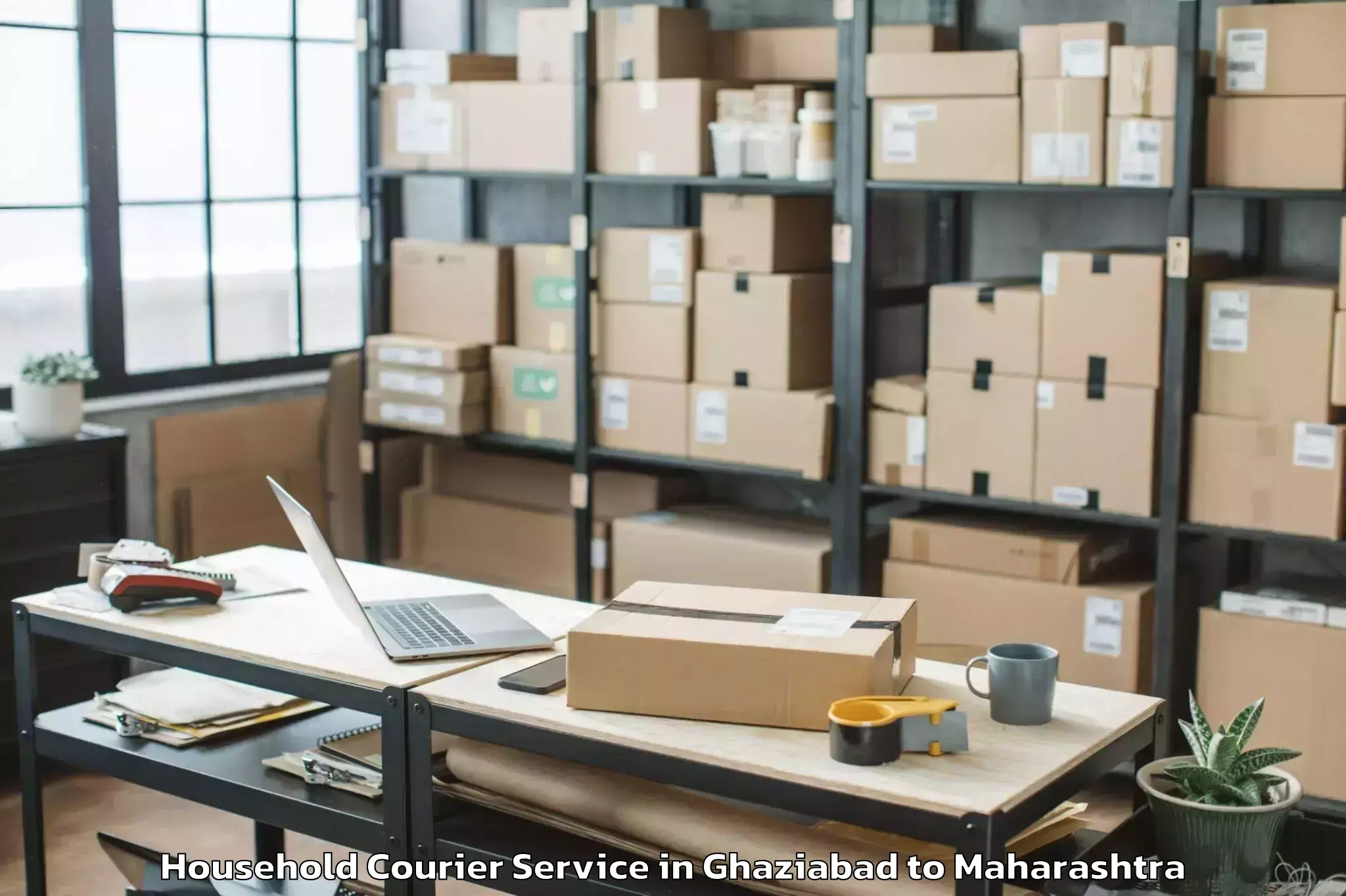 Top Ghaziabad to Akkalkuwa Household Courier Available